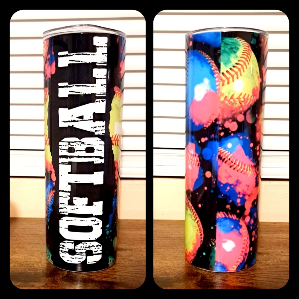 20oz Softball Tumbler